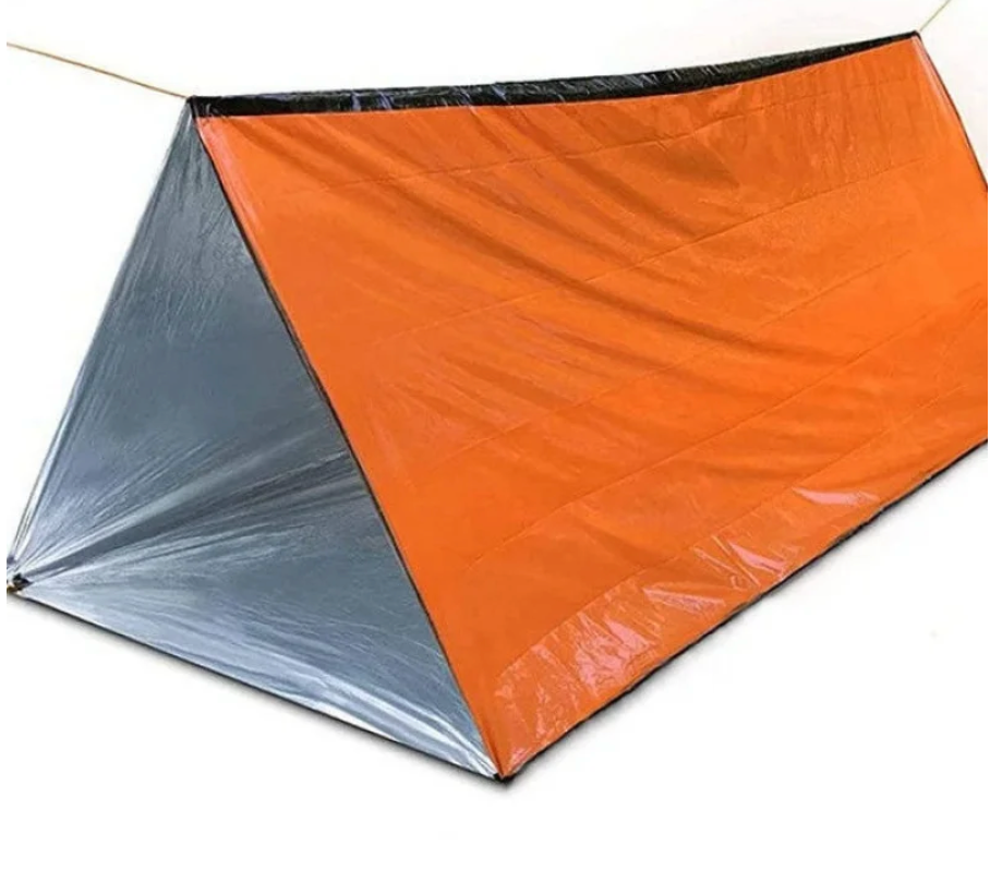 2-person survival tent silver NASN Mylar emergency shelter 172g lightweight