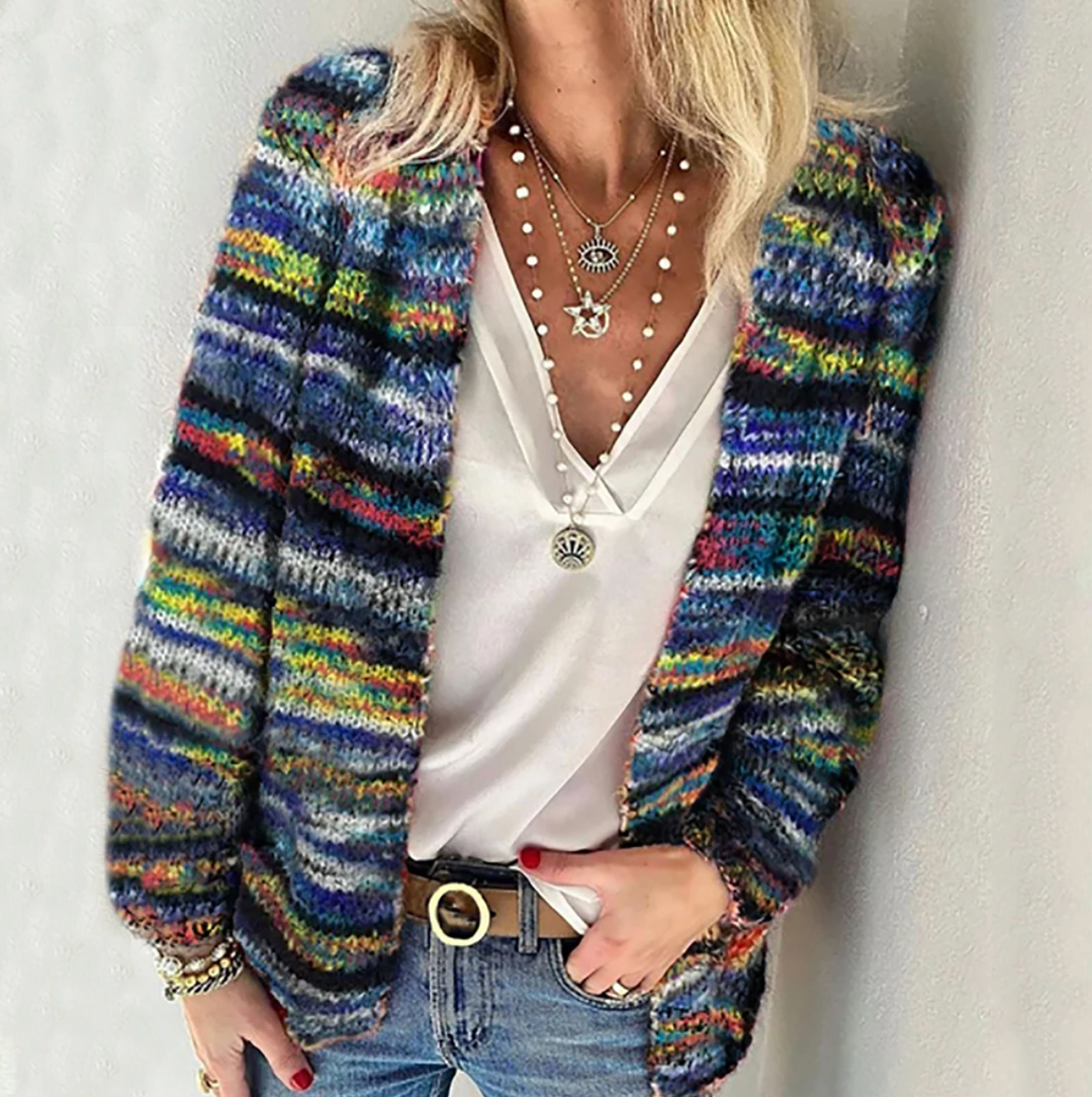 Cardigan | Women's Lightweight Multicolor, Summer Layer | Cozy Fit, Casual Style