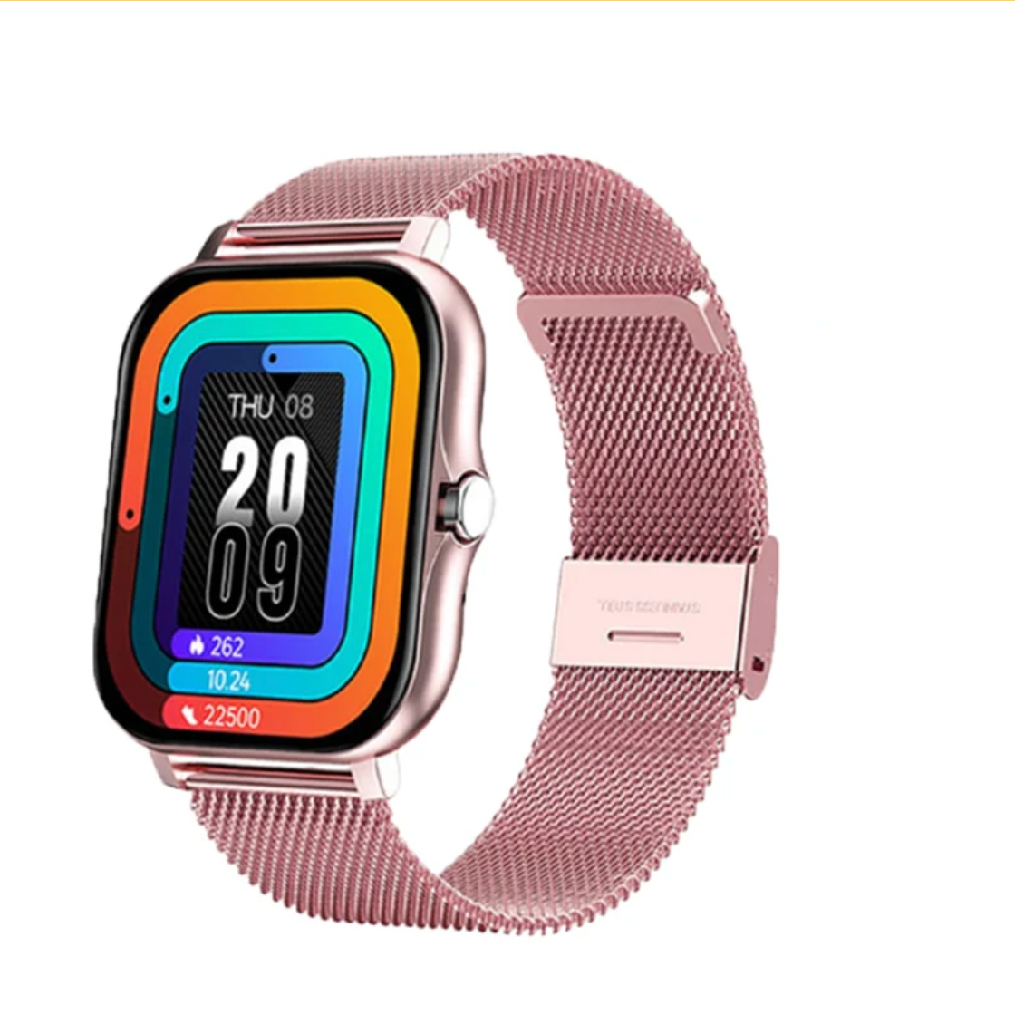 Women's smartwatch with heart rate and sleep tracking, slim touch screen, IP67 water resistant