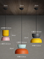 Nordic dome pendant light dual-tone zinc alloy LED 1-light ceiling fixture