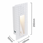 LED wall sconce nordic stair light stainless steel frameless sensor 1-light