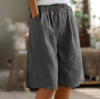 Women's summer shorts relaxed fit with elastic waistband, lightweight breathable fabric
