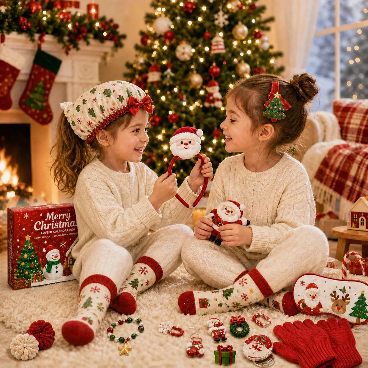 Advent Calendar for Girls 24 Days Jewelry Making Craft Kit Christmas