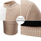 Men soft knit sweater regular fit in grey-green black khaki and white