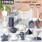 Kids beach sand toy set for castle building and creative outdoor play