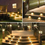 Solar Garden Light Step Lamp Waterproof LED Deck Light Multipack