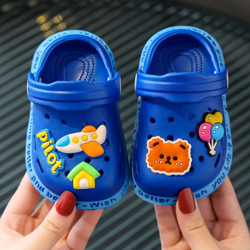 Kids Sandals Toddler Slip On Lightweight Breathable Cartoon