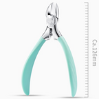 Toenail clipper for seniors with ergonomic grip and stainless steel curved blades for thick nails