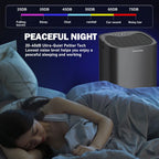 Portable dehumidifier 2-in-1 air filter and night light 1000ml compact