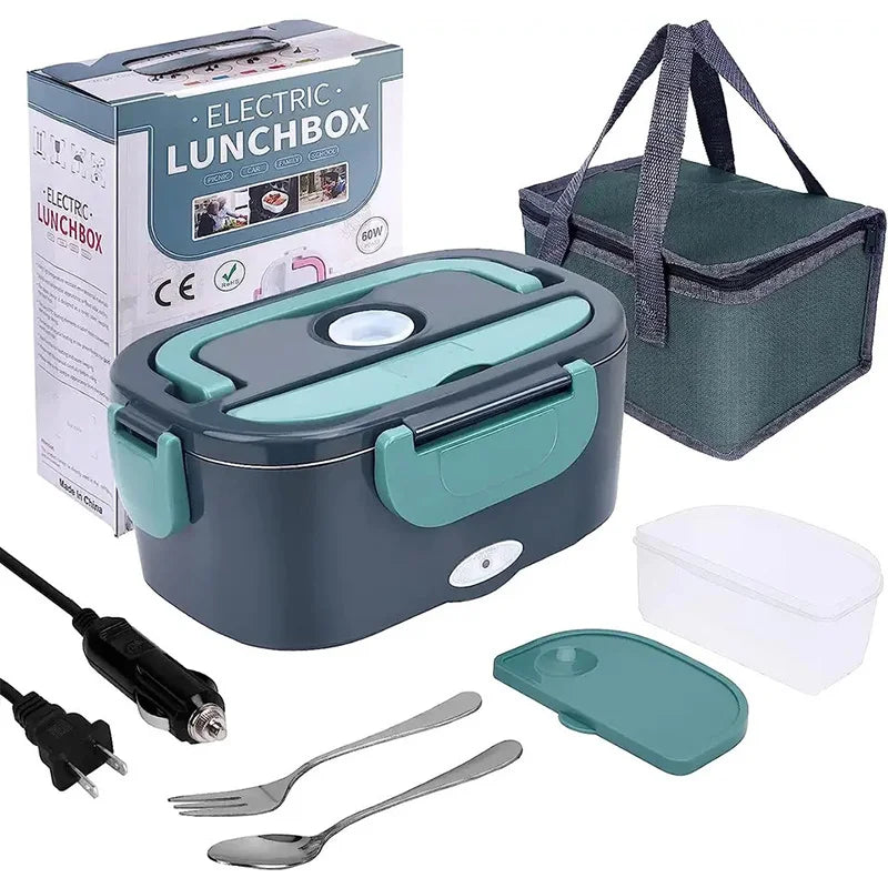 Electric lunch box 1.5L portable 60W food warmer with leak-proof lid