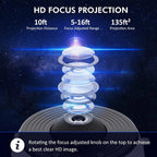 Galaxy projector night light 13-in-1 star projector USB multicolor