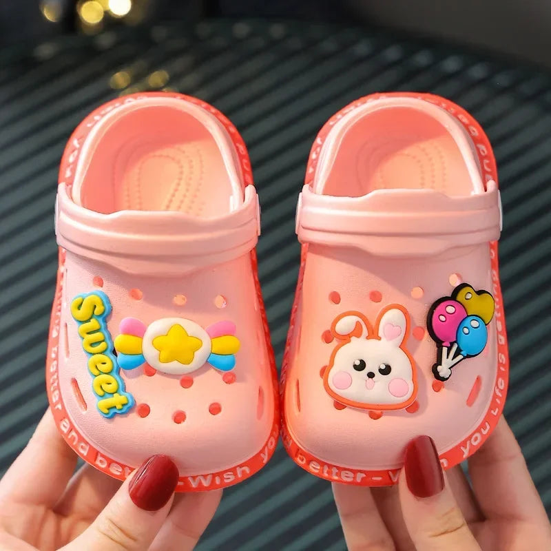 Kids Sandals Toddler Slip On Lightweight Breathable Cartoon