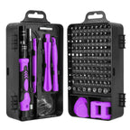 115-in-1 precision screwdriver set with 98 magnetic bits and repair accessories