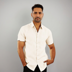 Men's short sleeve shirt lightweight breathable summer casual fit