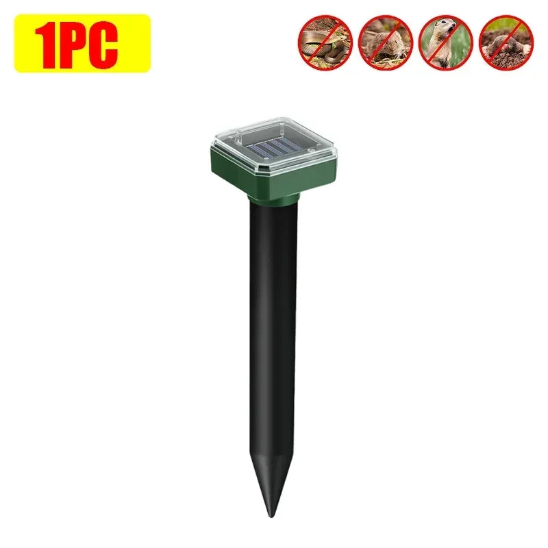 Solar Animal Repeller Waterproof Snake Rat Deterrent Vibration Pack