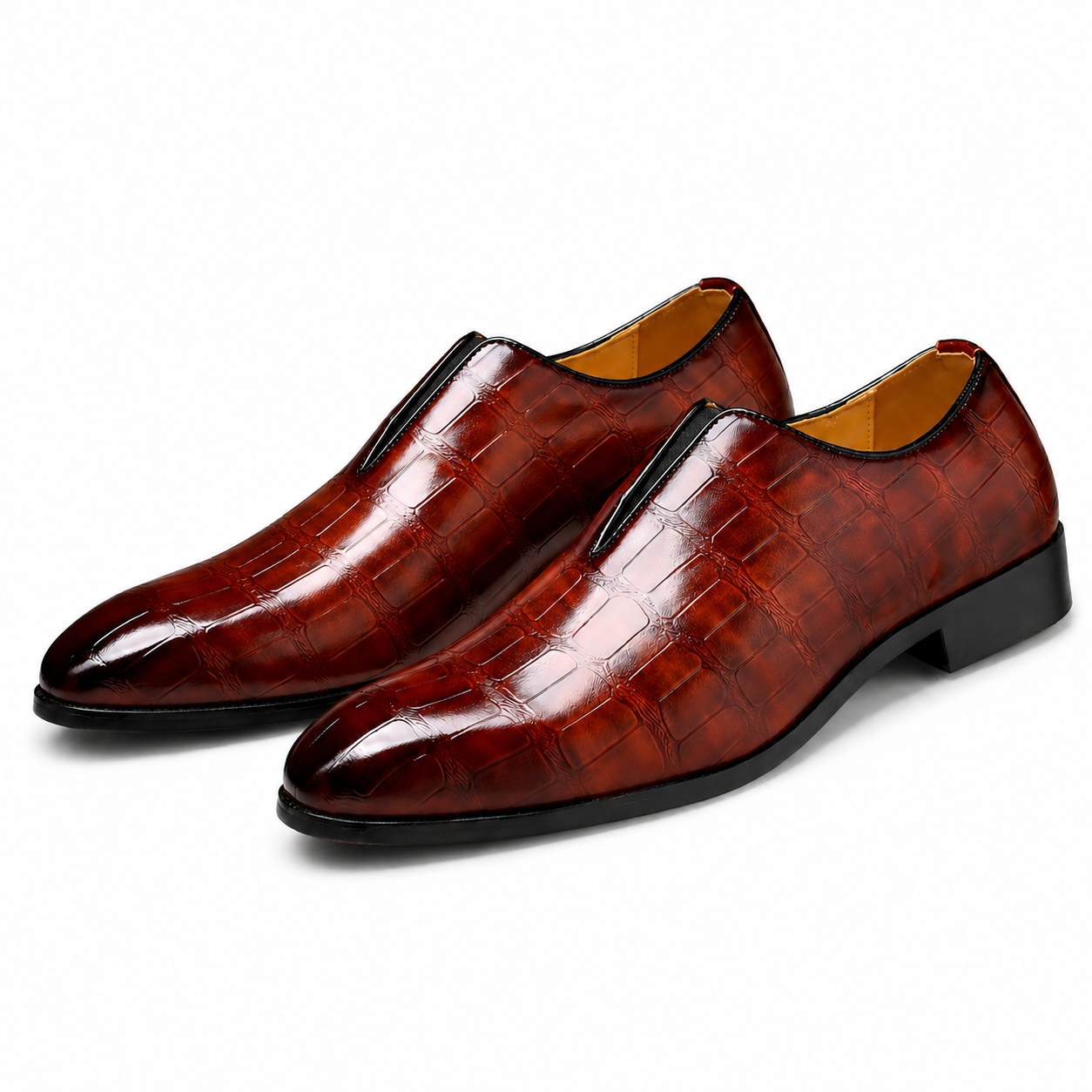 Men's Leather Loafers | Dark Brown, Black, Blue | Dress Shoes