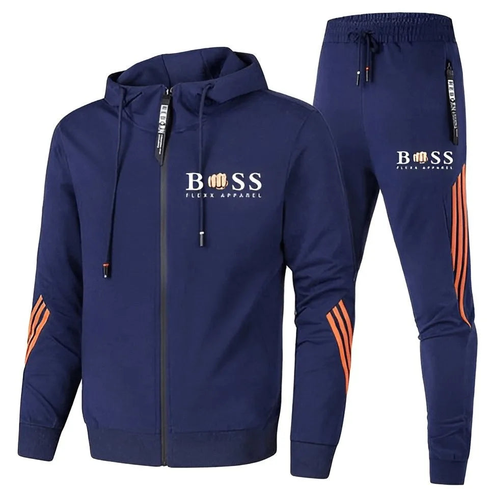 Men's Velvet Tracksuit Set | Hoodie & Joggers | Breathable