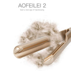 2-in-1 Hair Styler straightener and curling iron with ionic plates, 80–210°C
