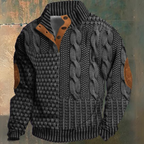Men's warm knit pullover sweater, cozy and soft, available in multiple colors