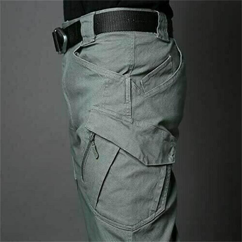 Men's tactical cargo pants waterproof straight leg, hiking trekking outdoor