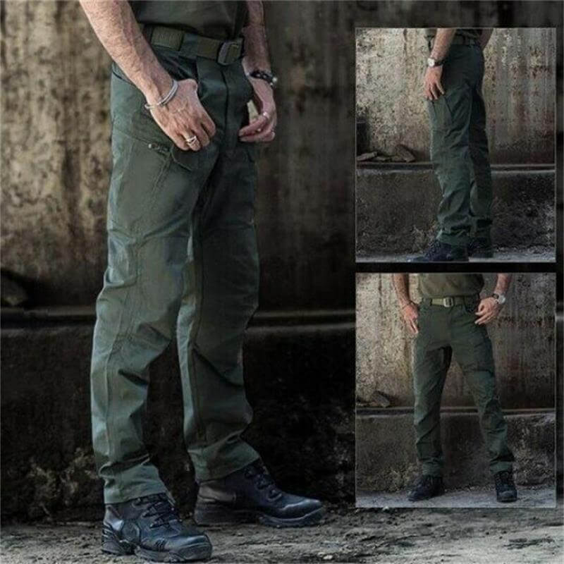 Men's tactical cargo pants waterproof straight leg, hiking trekking outdoor