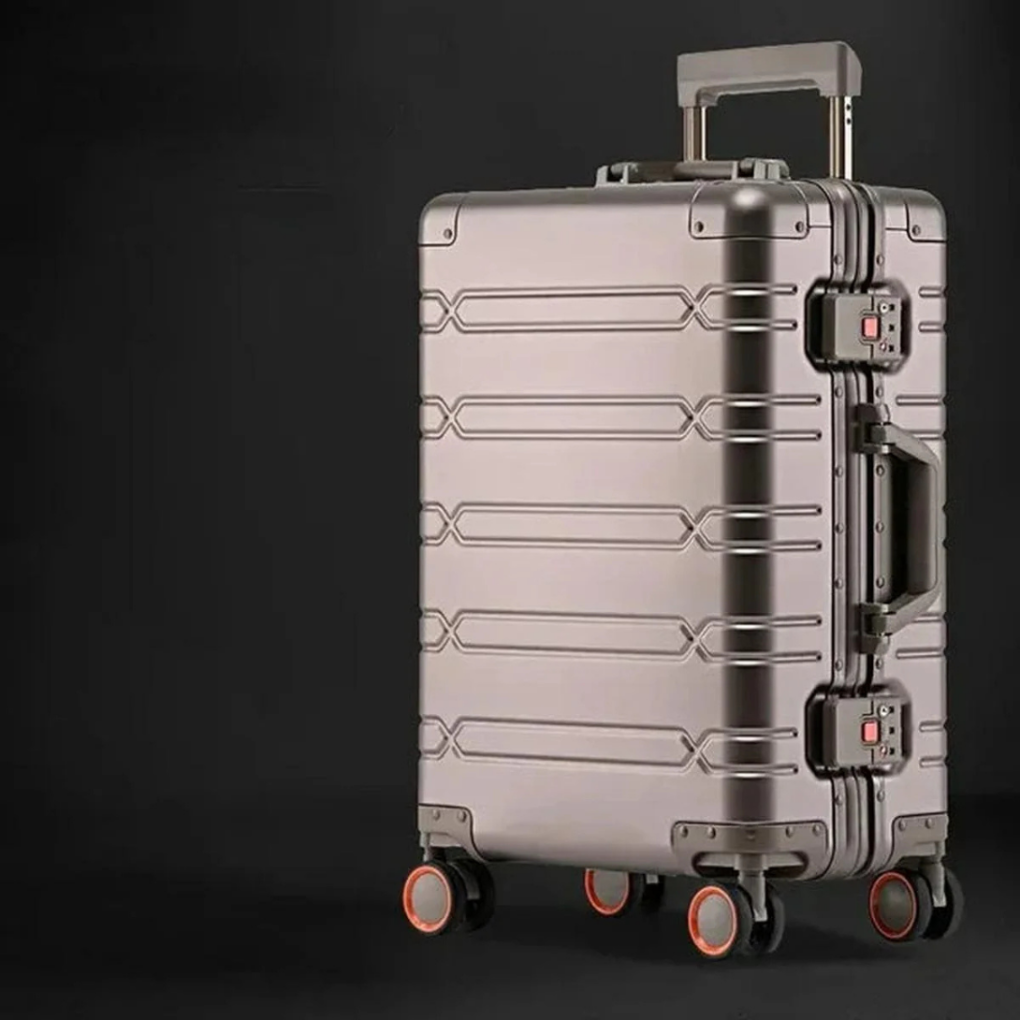 Aluminium magnesium luggage set with TSA lock and 360 spinner wheels