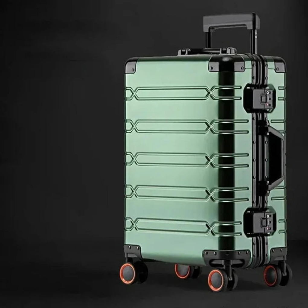 Aluminium magnesium luggage set with TSA lock and 360 spinner wheels