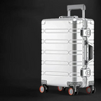 Aluminium magnesium luggage set with TSA lock and 360 spinner wheels