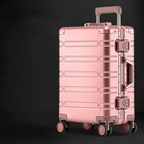 Aluminium magnesium luggage set with TSA lock and 360 spinner wheels