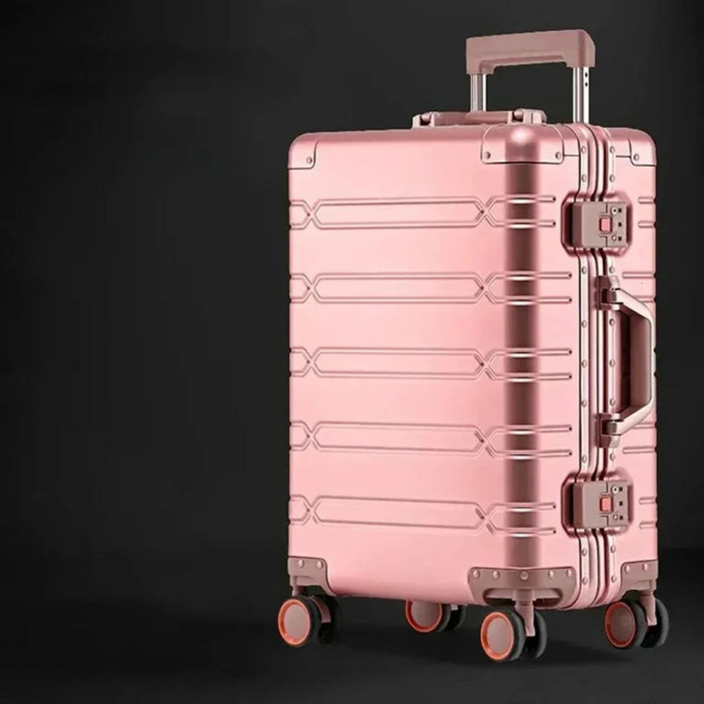 Aluminium magnesium luggage set with TSA lock and 360 spinner wheels