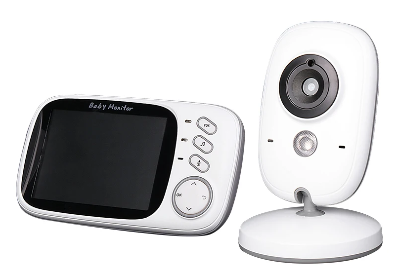 Video baby monitor 3.5-inch screen with night vision and two-way audio