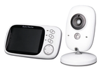 Video baby monitor 3.5-inch screen with night vision and two-way audio