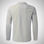 Men slim fit zip cardigan lightweight grey urban style