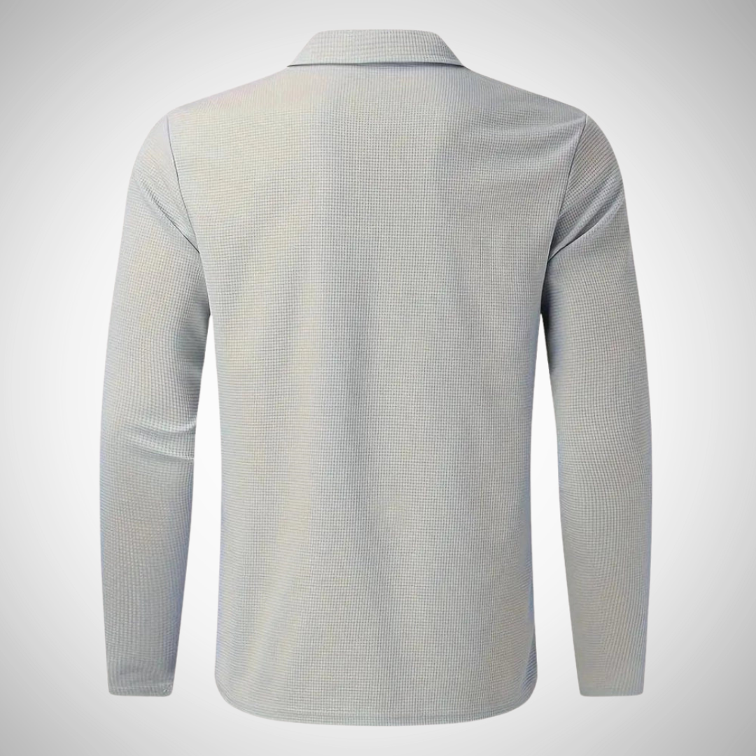 Men slim fit zip cardigan lightweight grey urban style