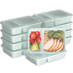 Food storage containers 20-piece set with 2 compartments, BPA-free reusable meal prep