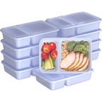 Food storage containers 20-piece set with 2 compartments, BPA-free reusable meal prep