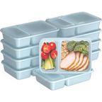 Food storage containers 20-piece set with 2 compartments, BPA-free reusable meal prep