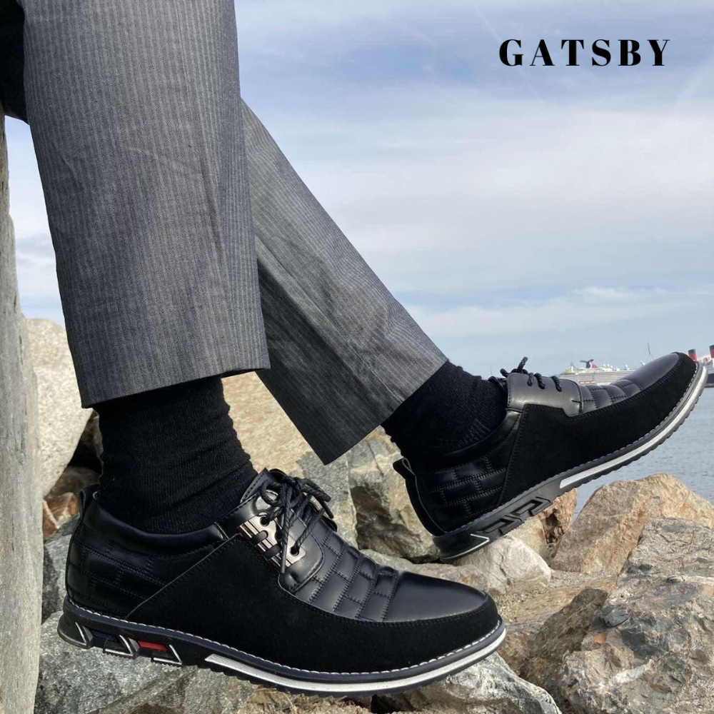 Men's Leather Oxford Derby Shoes | Cushioned Insole Comfort | Wide Fit