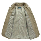 Men's casual lightweight blazer in tailored fit, available in Khaki, Black and Army Green