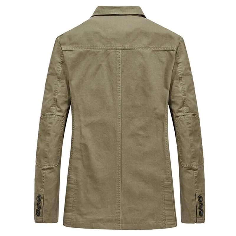 Men's casual lightweight blazer in tailored fit, available in Khaki, Black and Army Green