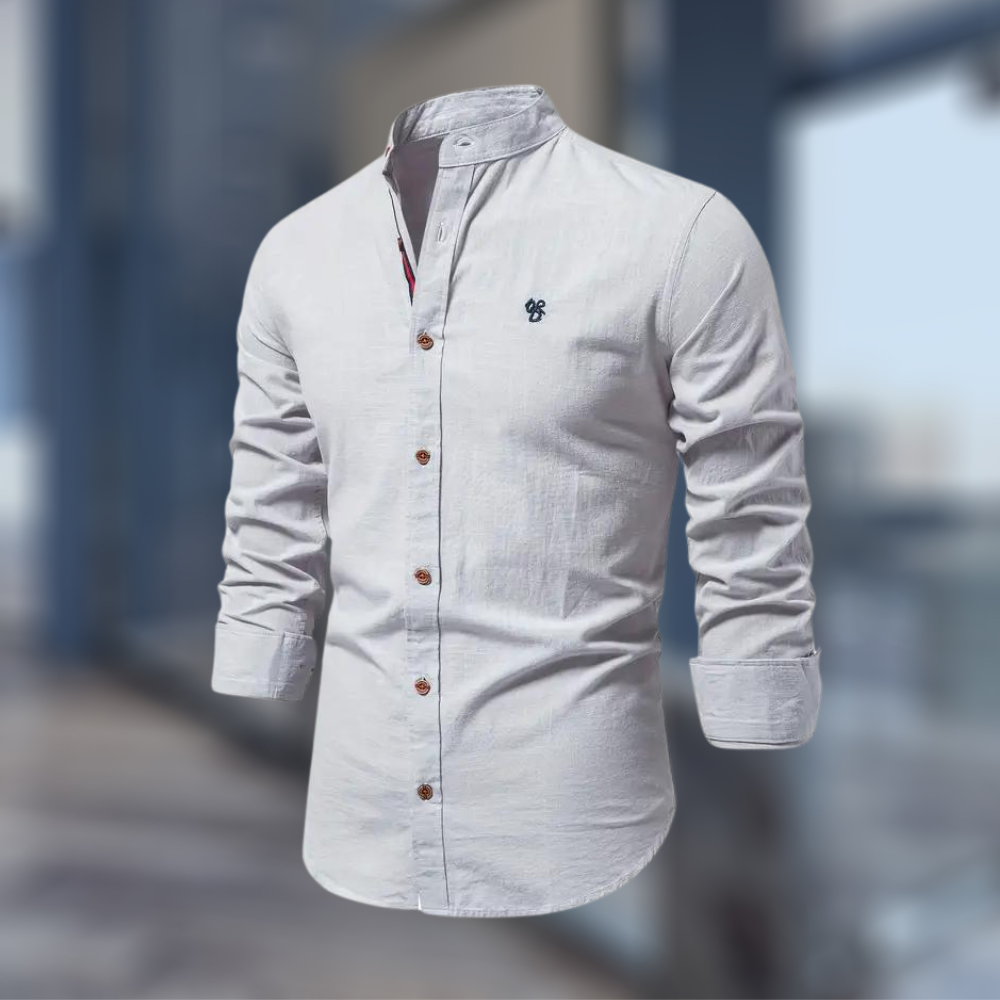 Men's long sleeve polo shirt in multiple colours, classic fit casual top