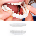 Clip-on veneers upper and lower set snap-on smile cover for stained or crooked teeth