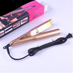 2-in-1 hair styler ceramic straightener and curling iron with auto-off