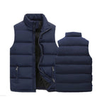 Men's quilted bodywarmer vest with front zip and zipped side pockets, insulated