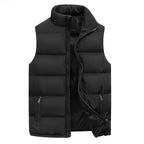 Men's quilted bodywarmer vest with front zip and zipped side pockets, insulated