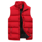Men's quilted bodywarmer vest with front zip and zipped side pockets, insulated