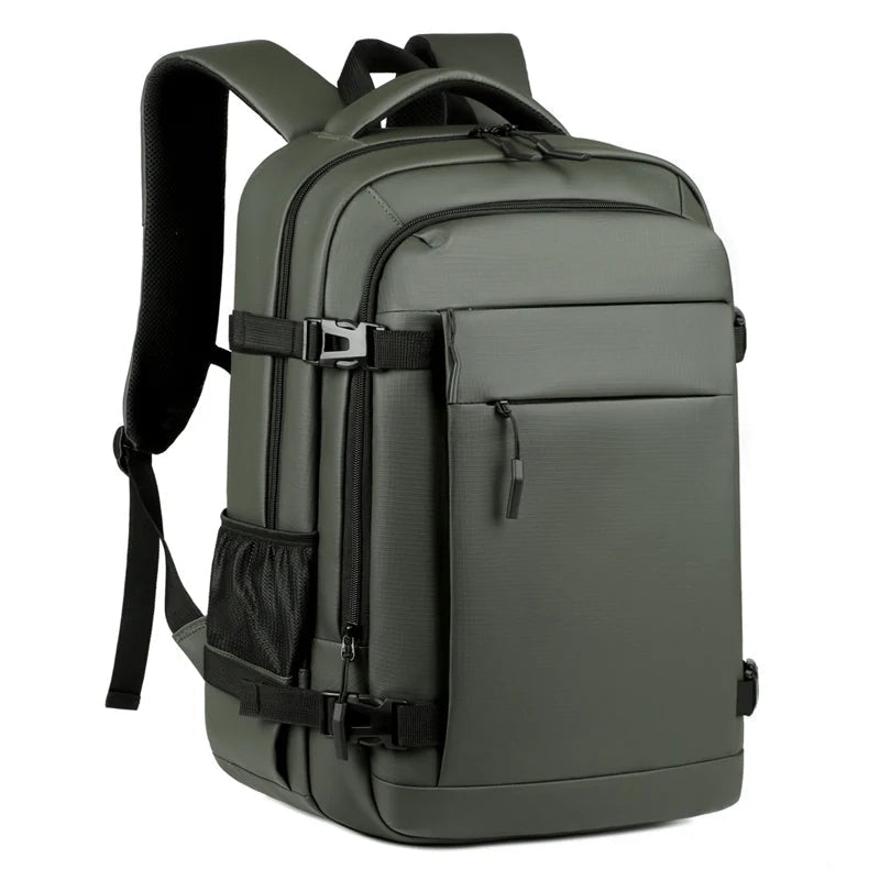 Men's waterproof backpack with laptop compartment, large capacity ergonomic design