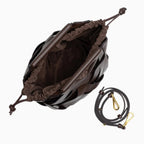 Women's faux leather structured handbag in four colours, 28x24x18cm
