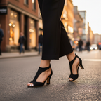 Women orthopedic heels with supportive rear and stable heel design