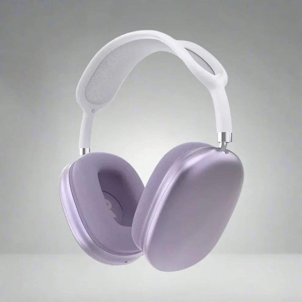 Wireless noise cancelling over-ear headphones with Bluetooth 5.4 and built-in microphone